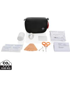 Kleines Erste-Hilfe-Set in RCS recycelter Nubuk-PU Tasche