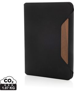 Teri Aware™ A5 Portfolio aus rPET und Walnuss