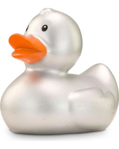 Werbeente Sylvie Silber, ca. 8 cm