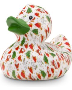 Werbeente Torsten Tannenbaum mit grünem Schnabel, ca. 8 cm