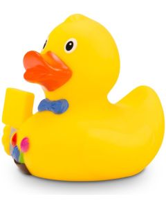 Werbeente Oli Ortsschild