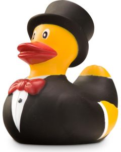 Werbeente Bodo Bräutigam Mini, ca. 6 cm