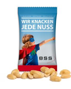 Geröstete Erdnüsse im Werbetütchen - inkl. Werbedruck