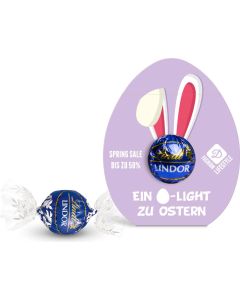 Lindt Lindor Kugel in Werbekartonage Osterei - inkl. Werbedruck