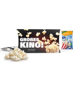 Mikrowellen-Popcorn süß oder salzig in Werbekartonage - inkl. Werbedruck