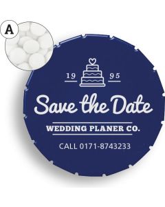 Super Mini Clic Clac Box mit Pfefferminztabletten - inkl. Werbedruck