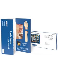 Dr. Oetker Tassenpudding in Mailingmappe - inkl. Werbedruck