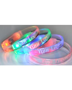 LED-Armband Sound to Light inklusive Logogravur