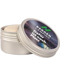 Festes Duschgel Body & Hair in Alu-Seifendose - Werbedruck nach Wahl