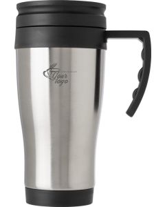 Isolierbecher aus Edelstahl, mit verschließbarem Mundstück Dev