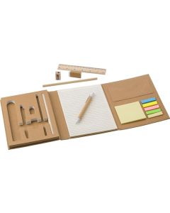 Schreibmappe aus Karton inkl. Zubehör Montana, DIN A5, 40 Blatt, liniert