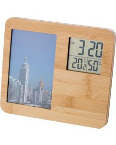 Wetterstation aus Bambus Colton