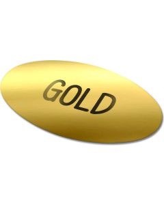 Vinyl Sticker Oval 50x25mm