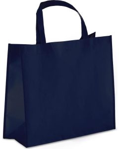 R-PET Tragetasche aus laminiertem Non Woven 40 x 16 x 35cm 105g/m²