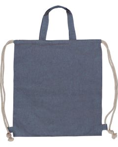 Tasche/Beutel mit Kordelzug aus recycelter Baumwolle 38x42cm