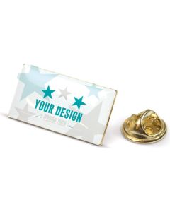 Metall Pin rechteckig 26x14mm