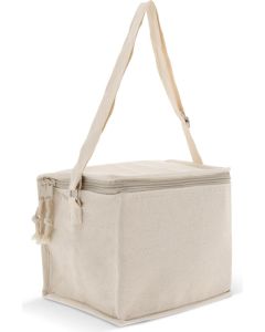 Kühltasche mit einer Ausssenhülle aus Baumwolle 22x18x18cm