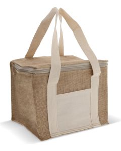 Kühltasche Jute / Baumwolle 22x18x18cm