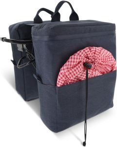 Picknick-Doppel-Fahrradtasche aus R-PET-Material