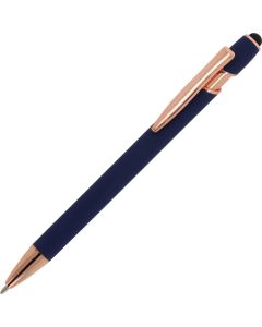 Kugelschreiber Paris Deluxe Metall gummiert