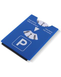 Parkscheibe mit Eiskratzer blau oder grün