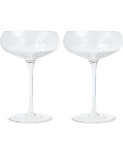 Byon Opacity 2er-Set Sektgläser mit stilvollem Glasmuster 300ml