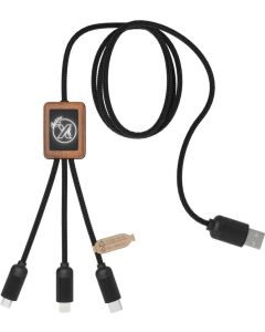 SCX.design C29 3-in-1 Bambuskabel mit Leuchtlogo