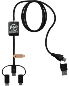 SCX.design C48 CarPlay 5-in-1 Ladekabel mit Leuchtlogo