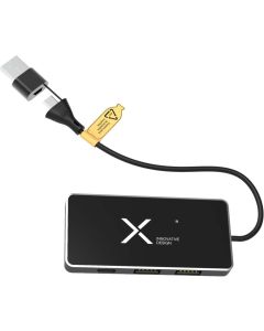 SCX.design H20 8in1 USB-Hub mit dualem Eingang und 6 Ports und Leuchtlogo