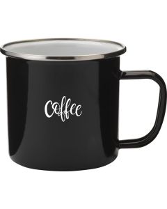 Retro Silver Emaille Mug 350 ml Tasse