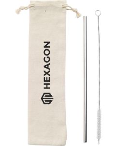 Reusable 1 piece ECO Straw Set Strohalme aus Edelstahl