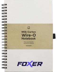 Milk-Carton Wire-O Notebook A5 Notizbuch