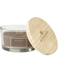 Wooosh Flame Scented Candle Dark Amber