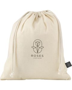 Gift Pouch Naturel GRS Recycled Cotton (150 g/m²) M