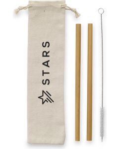 ECO Bamboe Straw Set Bambus-Strohhalme