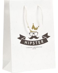 Leaf It Bag recycelt mit Strohfasern (180 g/m²) M