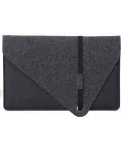 Recycled Felt & Apple Leather Laptop Sleeve 14"