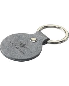 Recycled Denim Textile Keyring Round Schlüsselanhänger