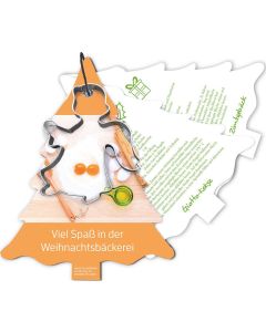 Backförmchen mit Rezeptblock - Tannenbaum - Standardmotiv