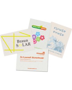 Samenpapier DIN A6 Postkarte - Samen nach Wahl - inkl. Werbedruck
