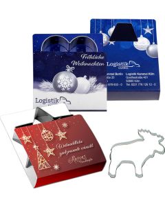 Backförmchen Single-Pack Weihnachten - inkl. Werbedruck