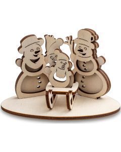 3D Holzpuzzle-Karte - Design nach Wahl - inkl. Werbedruck