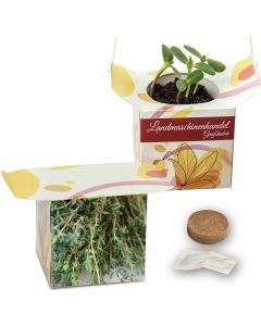 Blumenampel - Samen nach Wahl - inkl. Werbedruck