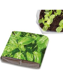 PopUp Anzuchterde - Samen nach Wahl - inkl. Werbedruck