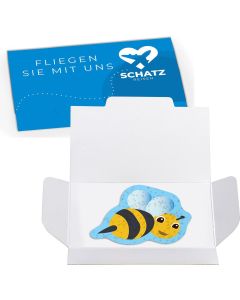 Samenpapier lustige Tierchen - Design nach Wahl - inkl. Werbedruck
