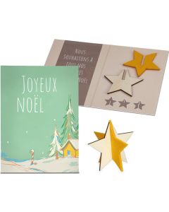 Steckfiguren-Karte Filz Mini - inkl. Werbedruck