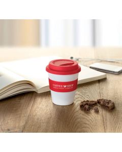 Trinkbecher mit Silikon-Deckel 350 ml