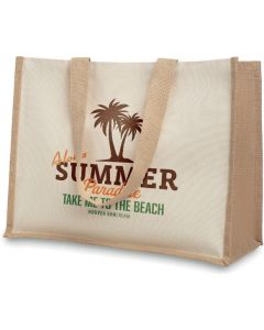 Jute/Canvas Shopper 