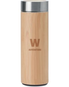 Doppelwandige Bambus Flasche 400 ml