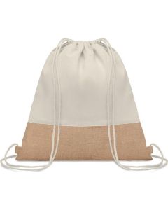 Beutel mit Kordelzug Jute
